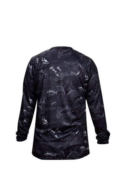 Cyclone V2 Uzun Kollu UV Korumalı T-Shirt –  Frenzy Black