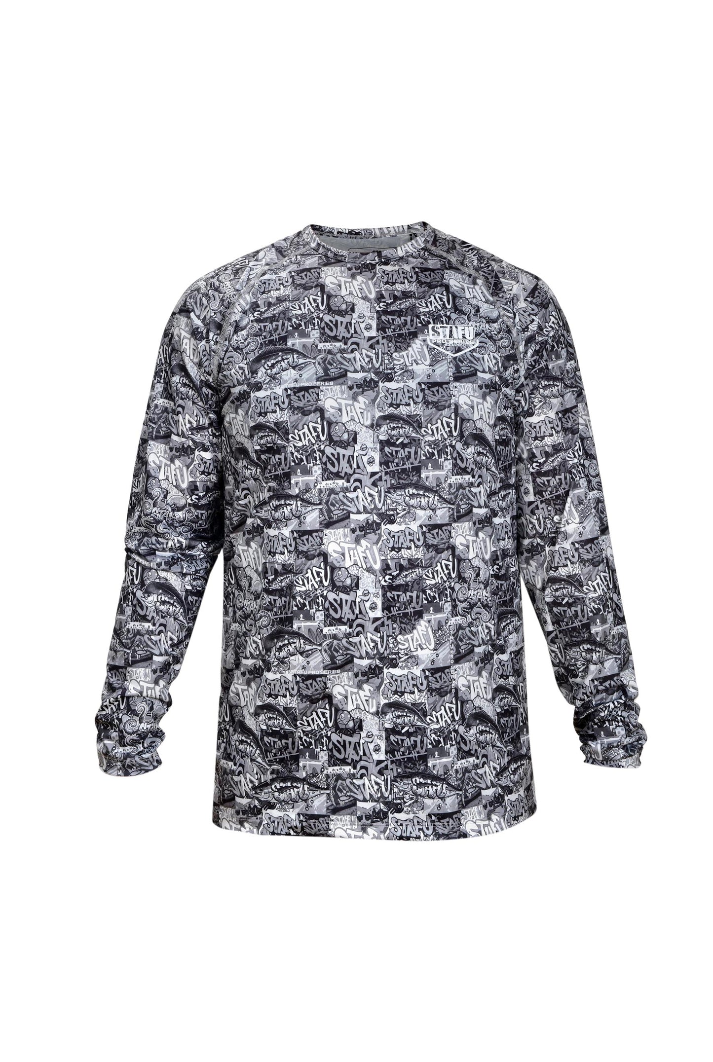 Cyclone V2 Uzun Kollu UV Korumalı T-Shirt –  Grafiti Black