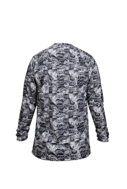 Cyclone V2 Uzun Kollu UV Korumalı T-Shirt –  Grafiti Black