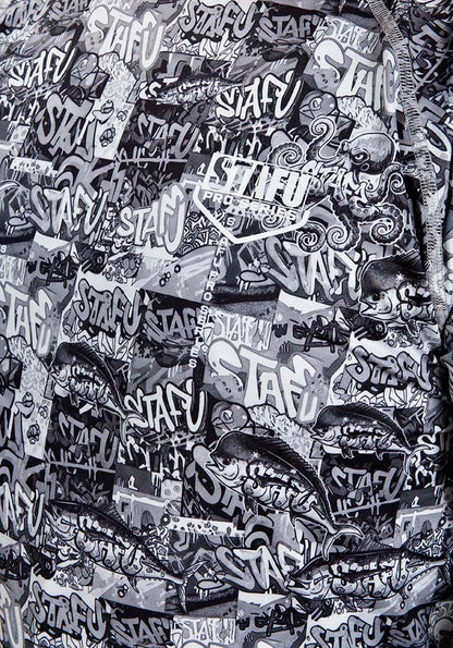 Cyclone V2 Uzun Kollu UV Korumalı T-Shirt –  Grafiti Black
