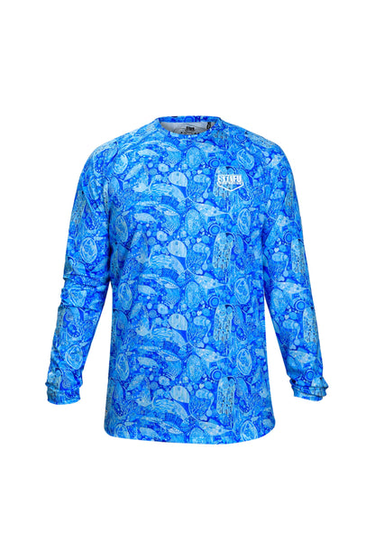 Cyclone V2 Uzun Kollu UV Korumalı T-Shirt –  The Kiss Blue