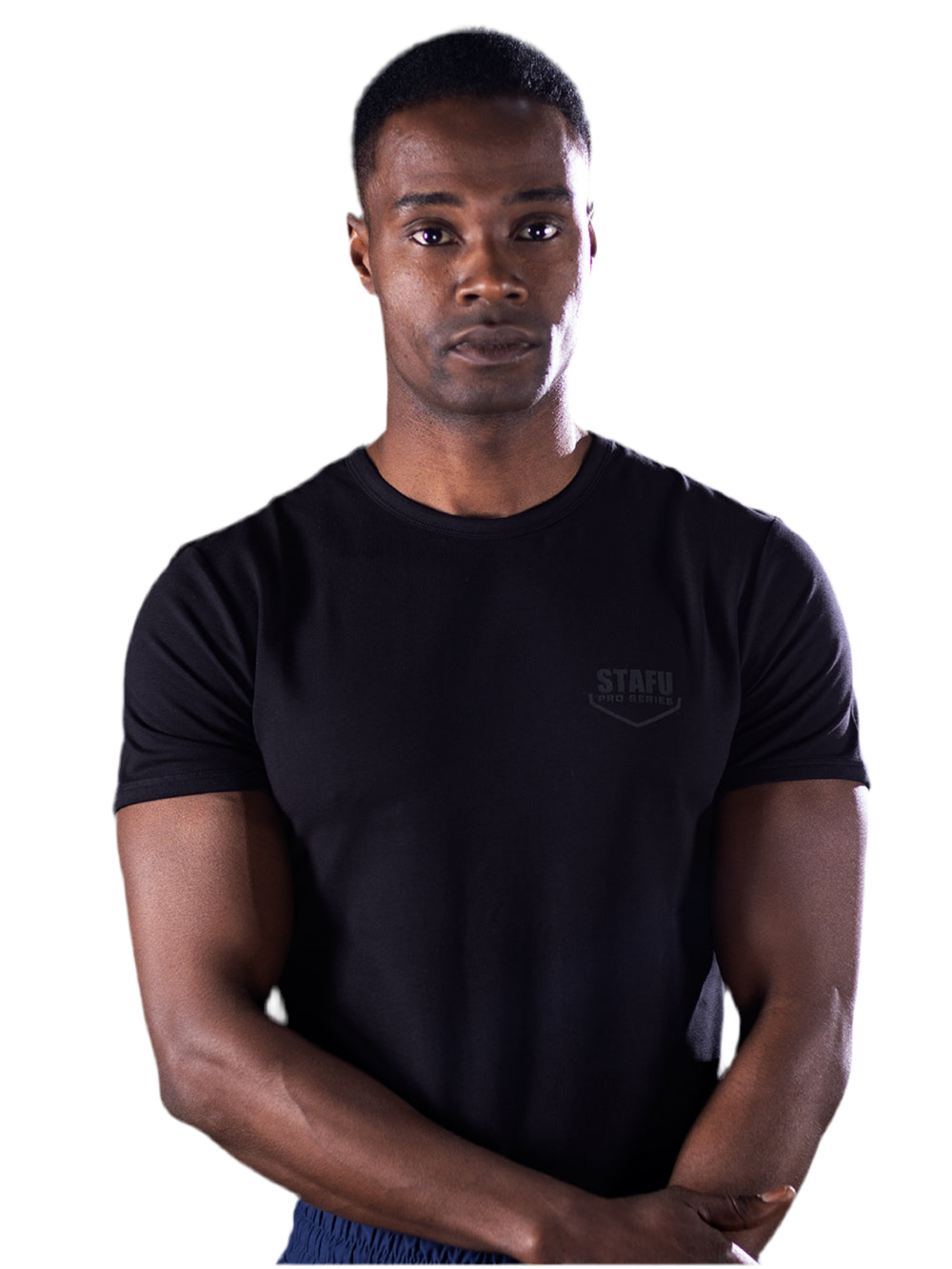 Base Streç Superior Pamuklu T-Shirt - Siyah - Stafu Pro Series