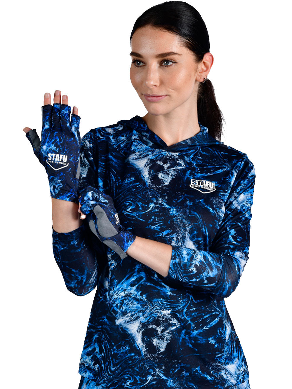 Gryph UV Korumalı Parmaksız Eldiven - Dark Storm