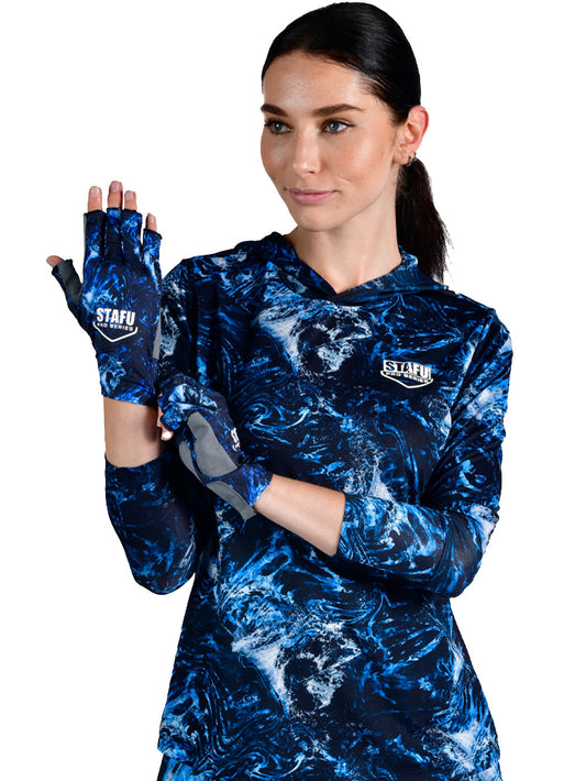 Gryph UV Korumalı Parmaksız Eldiven - Dark Storm