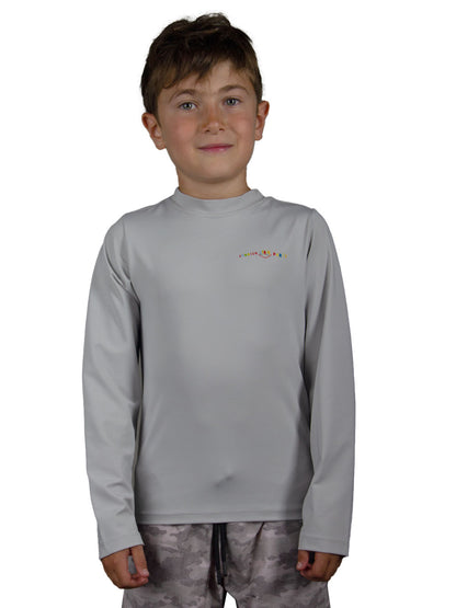 Apex Jr. Kids UV50+ Protection – Long Sleeve Swim T-Shirt – Foodish Party