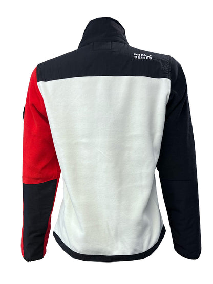 Indus Kadın Polar Ceket - Kırmızı/Beyaz - Stafu Pro Series
