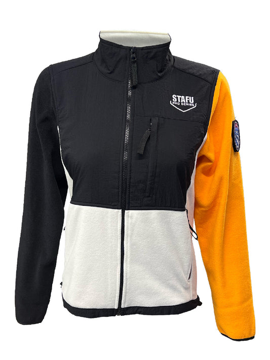 Indus Kadın Polar Ceket - Turuncu/Beyaz - Stafu Pro Series