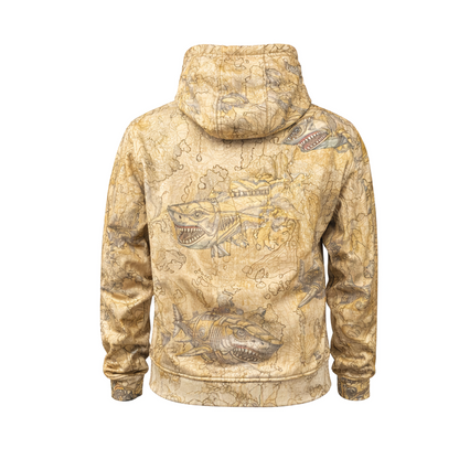Jedi Zippered Hooded Sweatshirt - Stamp