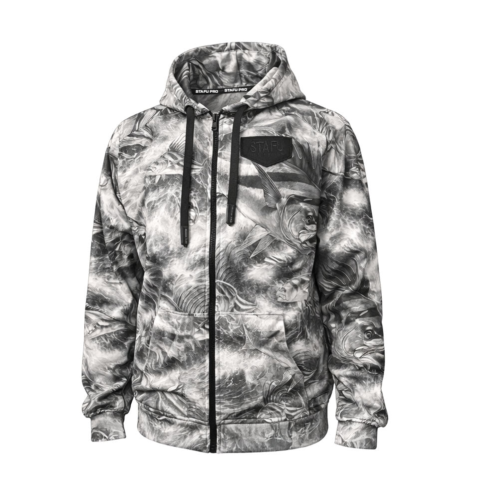 Jedi Zippered Hooded Sweatshirt - Stamp