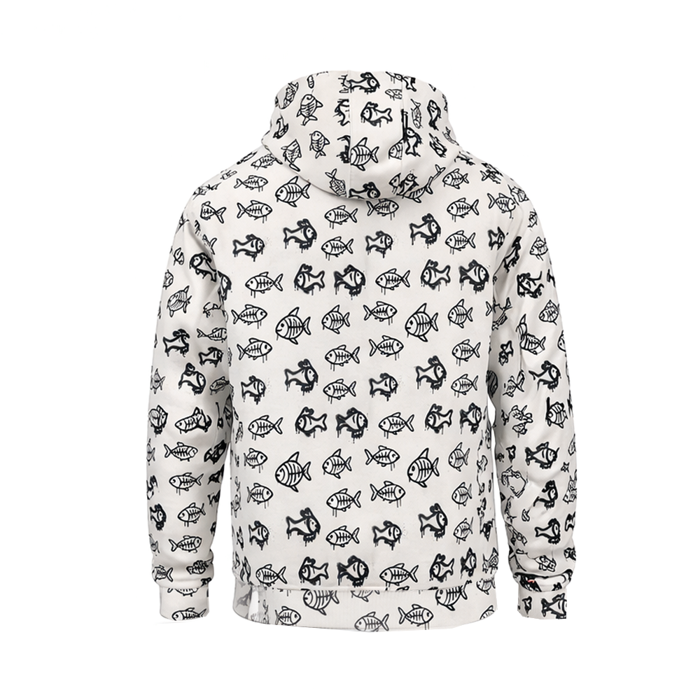 Jedi Zippered Hooded Sweatshirt - Stamp