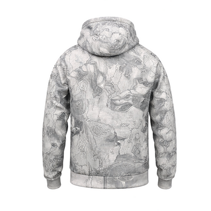 Jedi Zippered Hooded Sweatshirt - Stamp