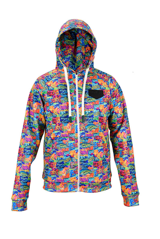 Jedi Zippered Hooded Sweatshirt - Stamp