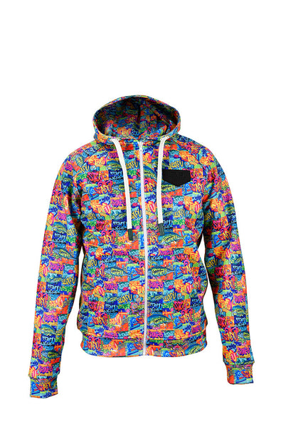 Jedi Zippered Hooded Sweatshirt - Stamp