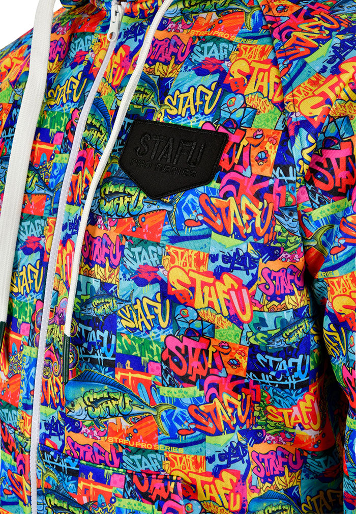 Jedi Zippered Hooded Sweatshirt - Stamp