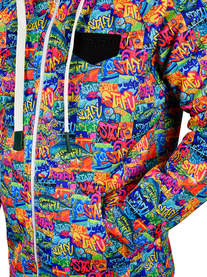 Jedi Zippered Hooded Sweatshirt - Stamp