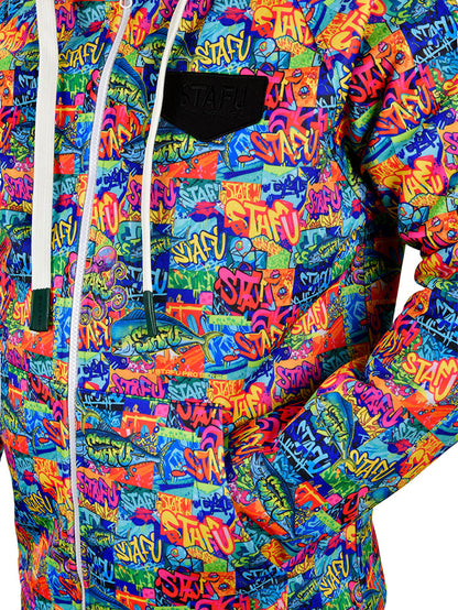 Jedi Zippered Hooded Sweatshirt - Stamp