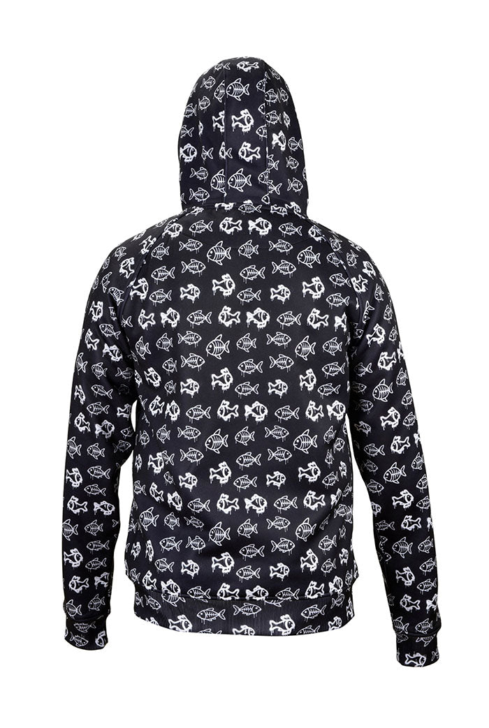 Jedi Zippered Hooded Sweatshirt - Stamp