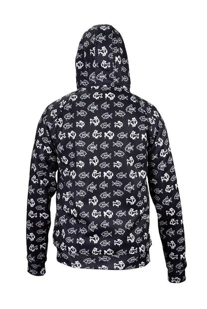 Jedi Zippered Hooded Sweatshirt - Stamp
