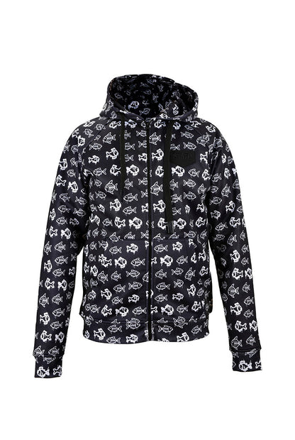 Jedi Zippered Hooded Sweatshirt - Stamp