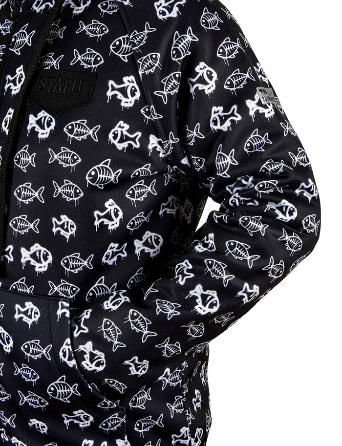 Jedi Zippered Hooded Sweatshirt - Stamp