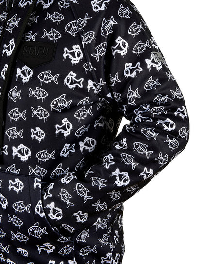 Jedi Zippered Hooded Sweatshirt - Stamp