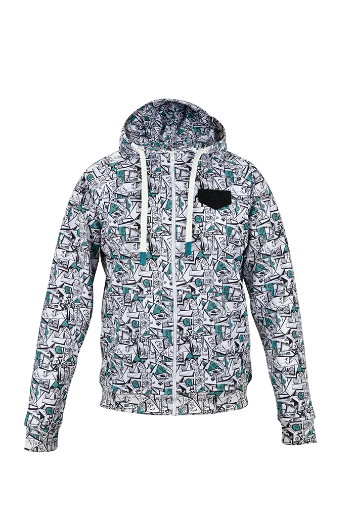 Jedi Zippered Hooded Sweatshirt - Stamp