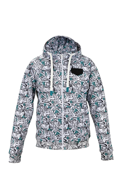 Jedi Zippered Hooded Sweatshirt - Stamp