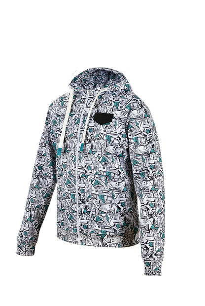 Jedi Zippered Hooded Sweatshirt - Stamp