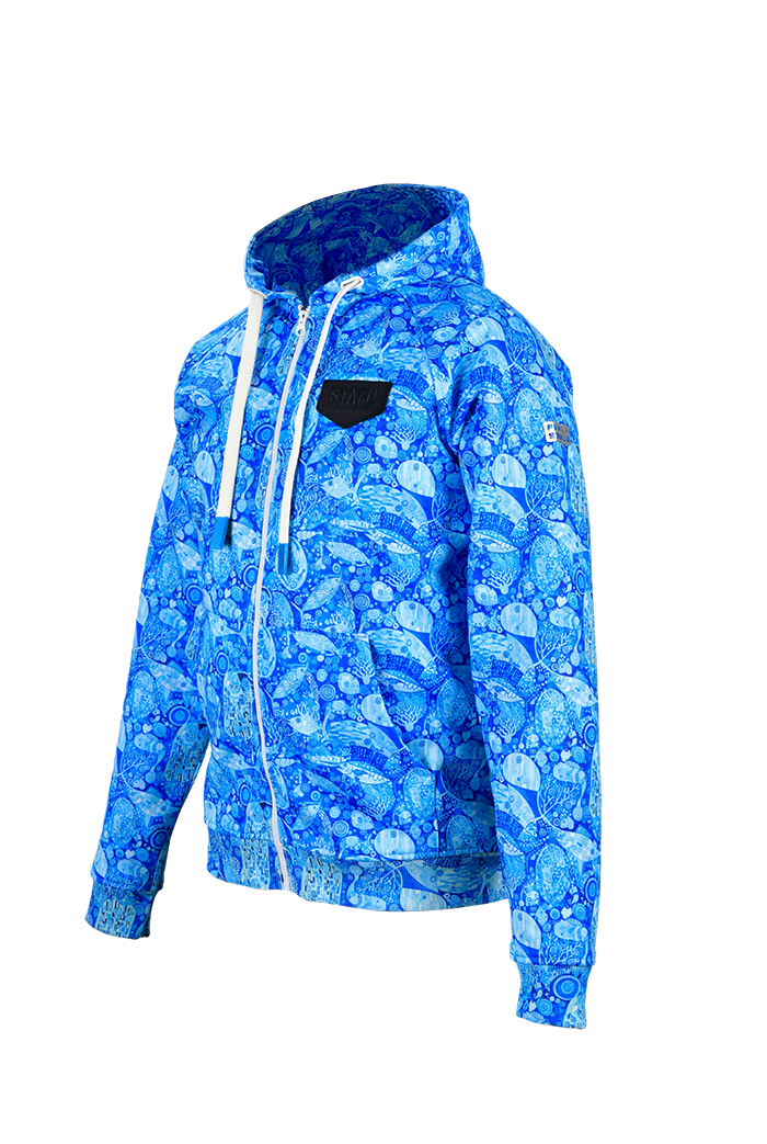 Jedi Zippered Hooded Sweatshirt - Stamp