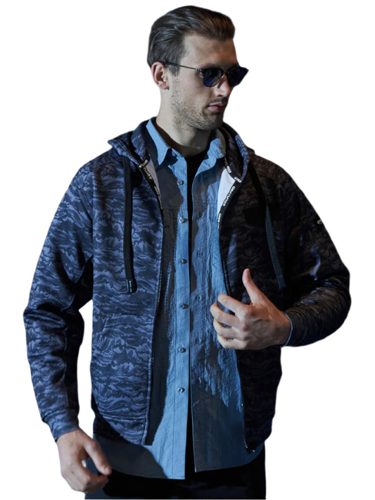 Jedi Fermuarlı Kapüşonlu Sweatshirt - Signature Siyah - Stafu Pro Series