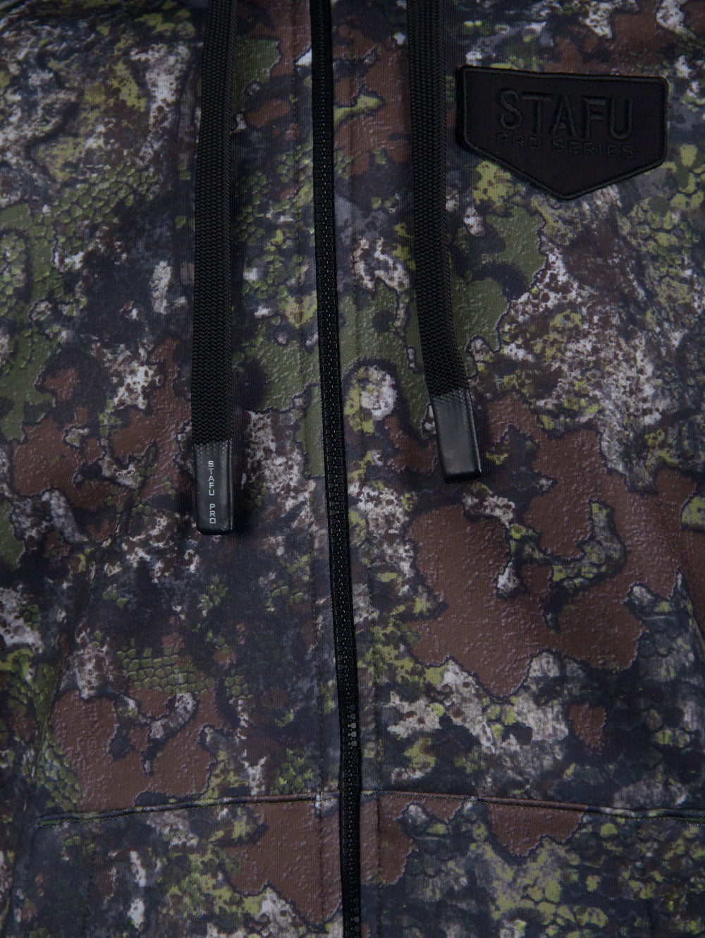 Jedi Fermuarlı Kapüşonlu Sweatshirt - Bushman Camo - Stafu Pro Series