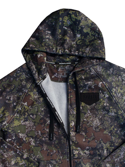 Jedi Fermuarlı Kapüşonlu Sweatshirt - Bushman Camo - Stafu Pro Series