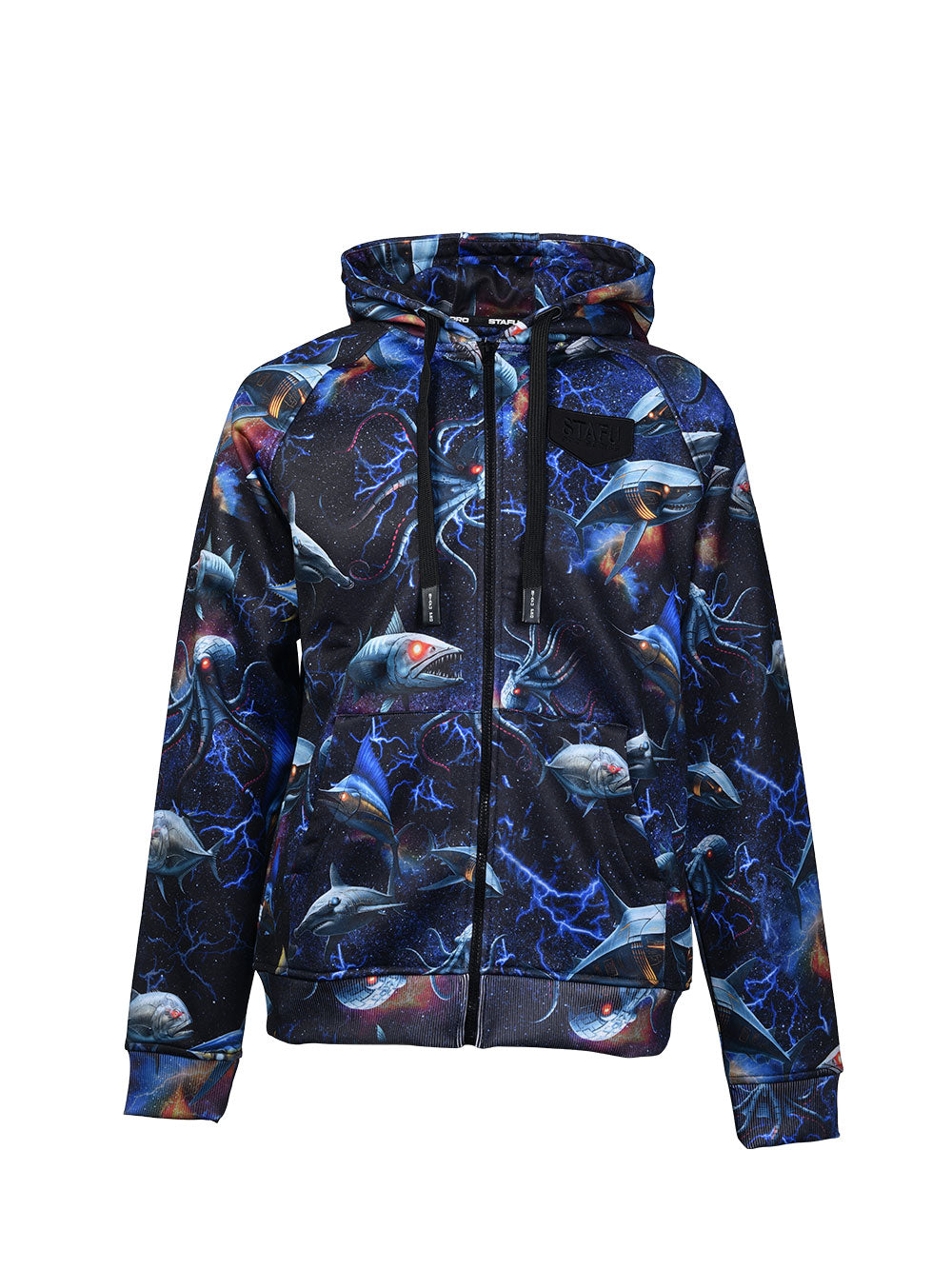 Jedi Fermuarlı Kapüşonlu Sweatshirt - Droid