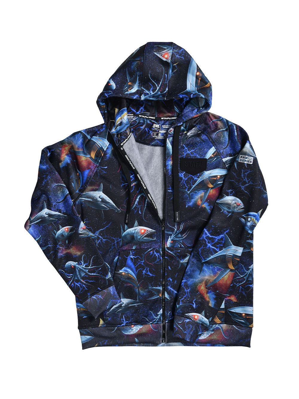 Jedi Fermuarlı Kapüşonlu Sweatshirt - Droid