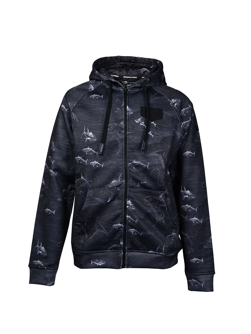 Jedi Fermuarlı Kapüşonlu Sweatshirt - Frenzy Black