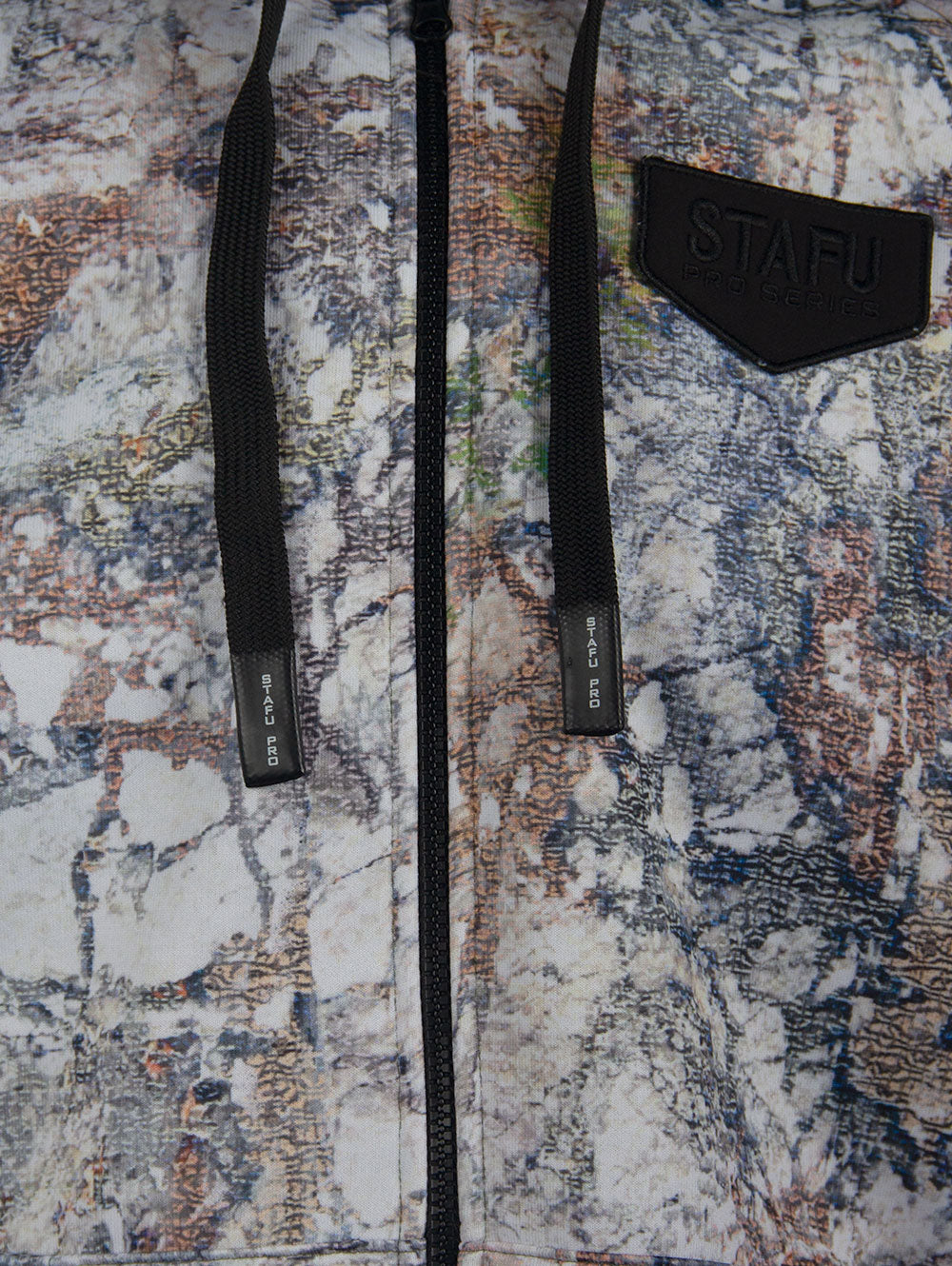 Jedi Fermuarlı Kapüşonlu Sweatshirt - Lime Camo - Stafu Pro Series