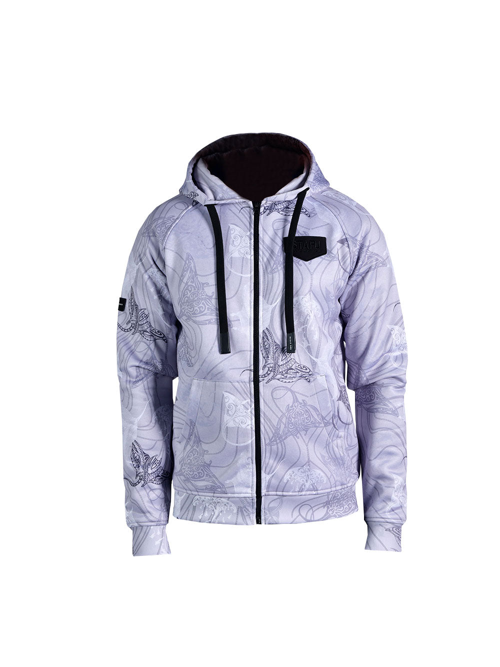 Jedi Fermuarlı Kapüşonlu Sweatshirt - Manta Grey