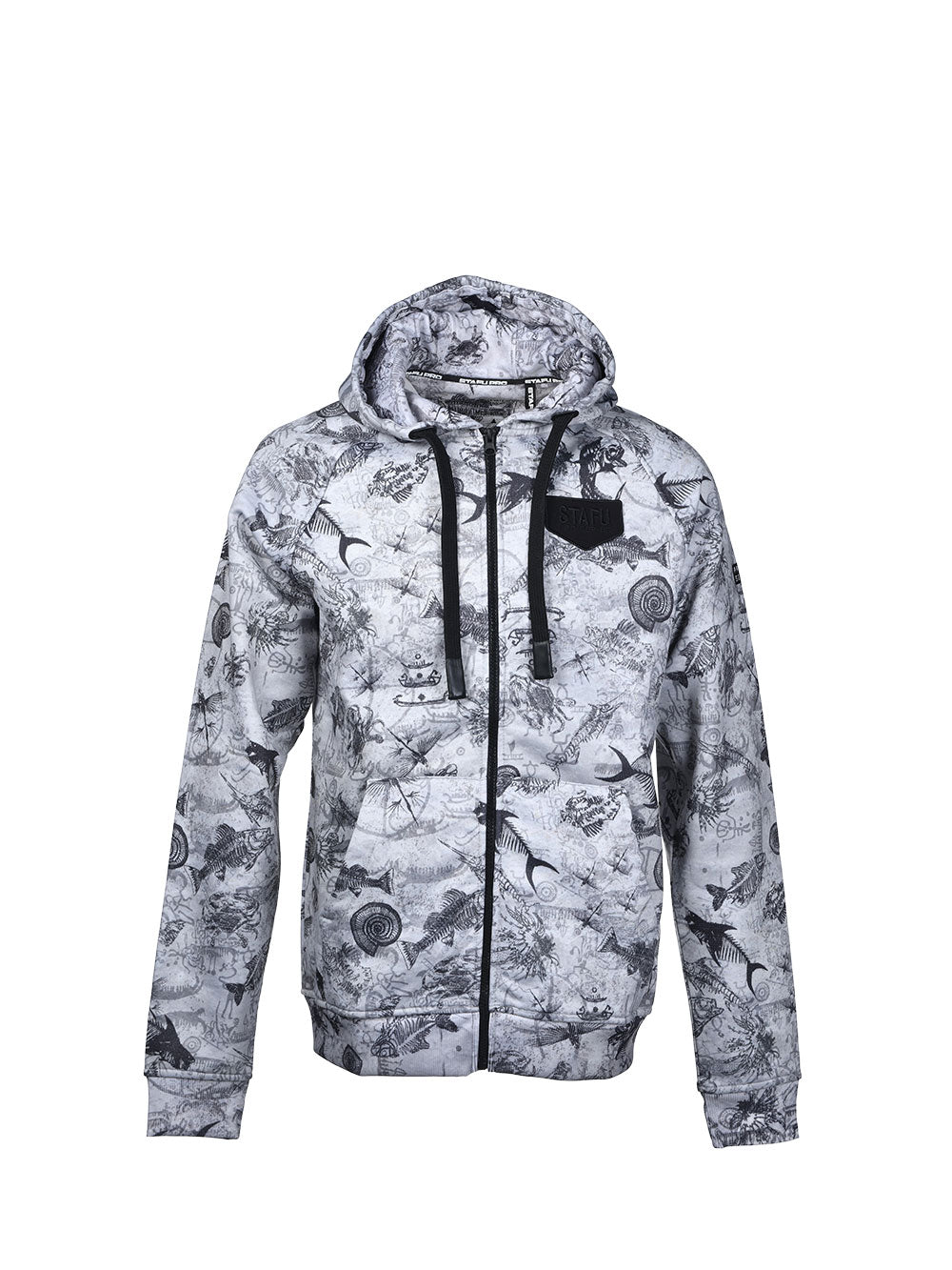 Jedi Fermuarlı Kapüşonlu Sweatshirt - Paleo Grey