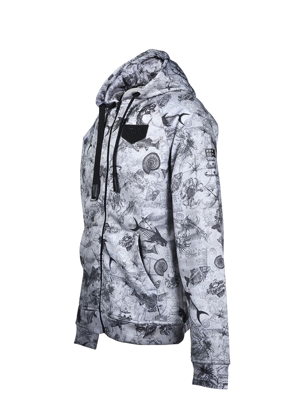 Jedi Fermuarlı Kapüşonlu Sweatshirt - Paleo Grey