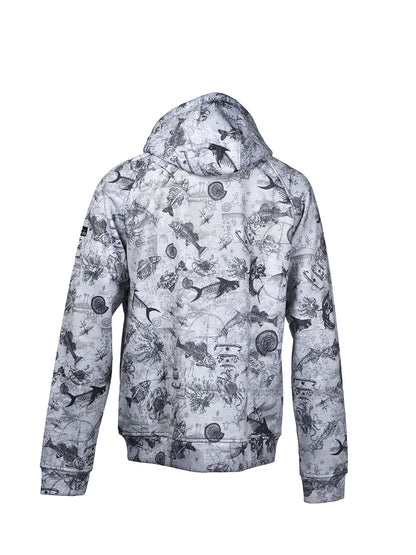 Jedi Fermuarlı Kapüşonlu Sweatshirt - Paleo Grey