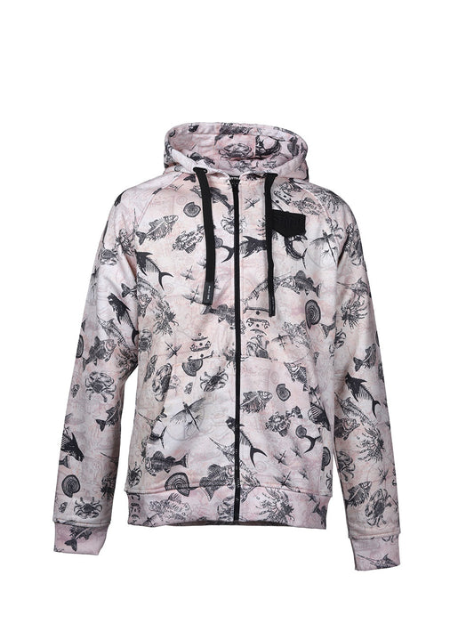 Jedi Fermuarlı Kapüşonlu Sweatshirt - Paleo Salmon