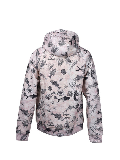 Jedi Fermuarlı Kapüşonlu Sweatshirt - Paleo Salmon