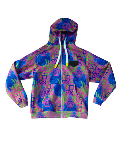 Jedi Fermuarlı Kapüşonlu Sweatshirt - Samoa Pink