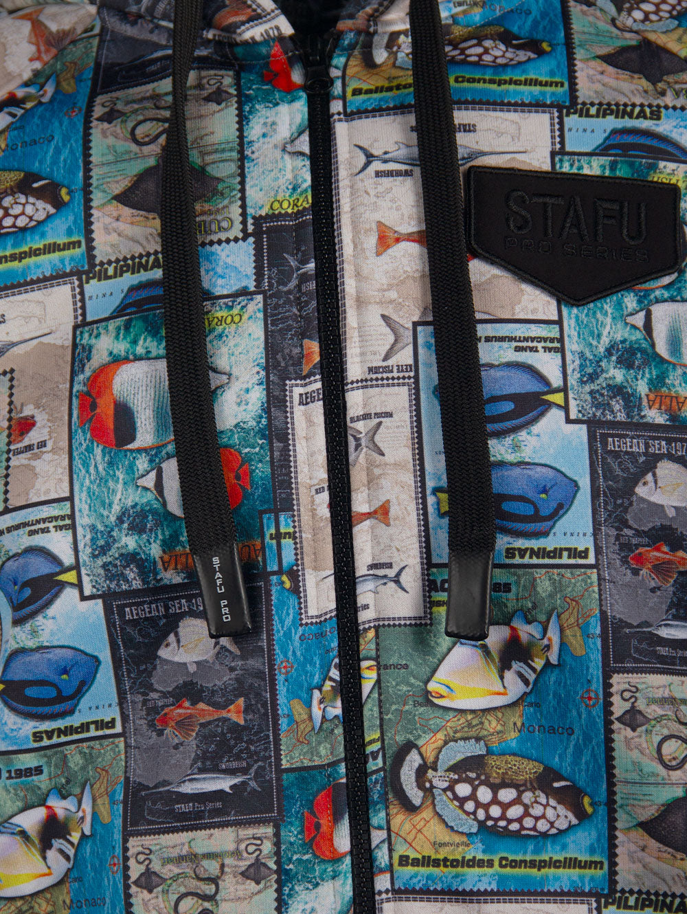 Jedi Fermuarlı Kapüşonlu Sweatshirt - Stamp - Stafu Pro Series