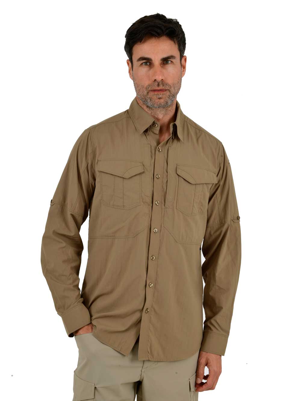 Kavron Cordura Teknik Gömlek - Bej - Stafu Pro Series