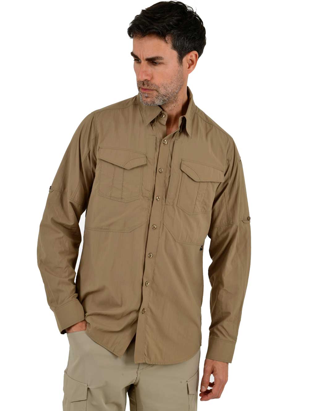 Kavron Cordura Teknik Gömlek - Bej - Stafu Pro Series