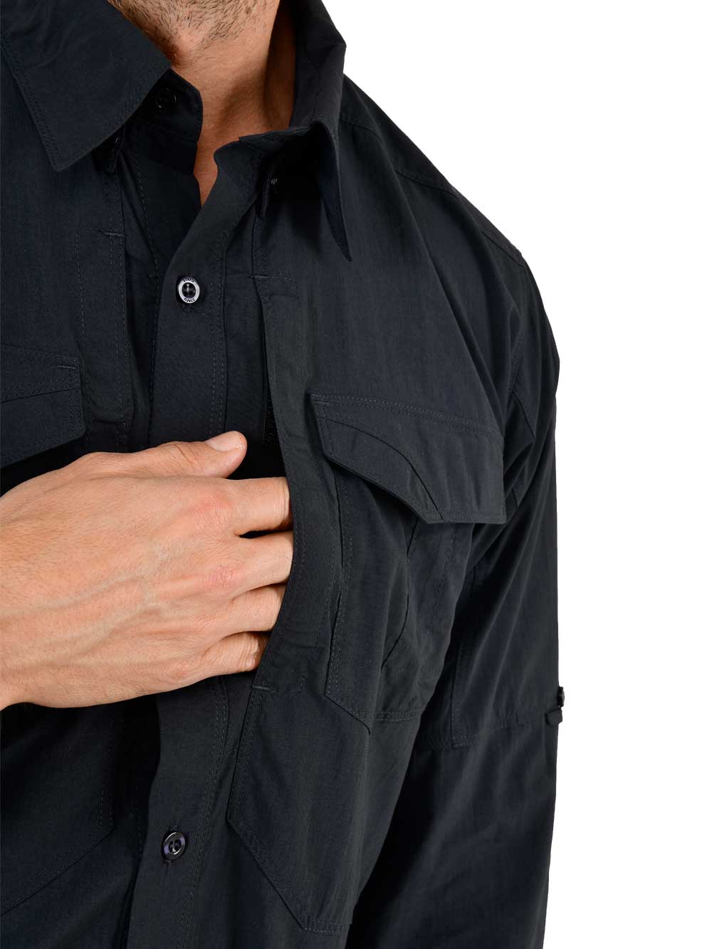 Kavron Cordura Teknik Gömlek - Siyah - Stafu Pro Series