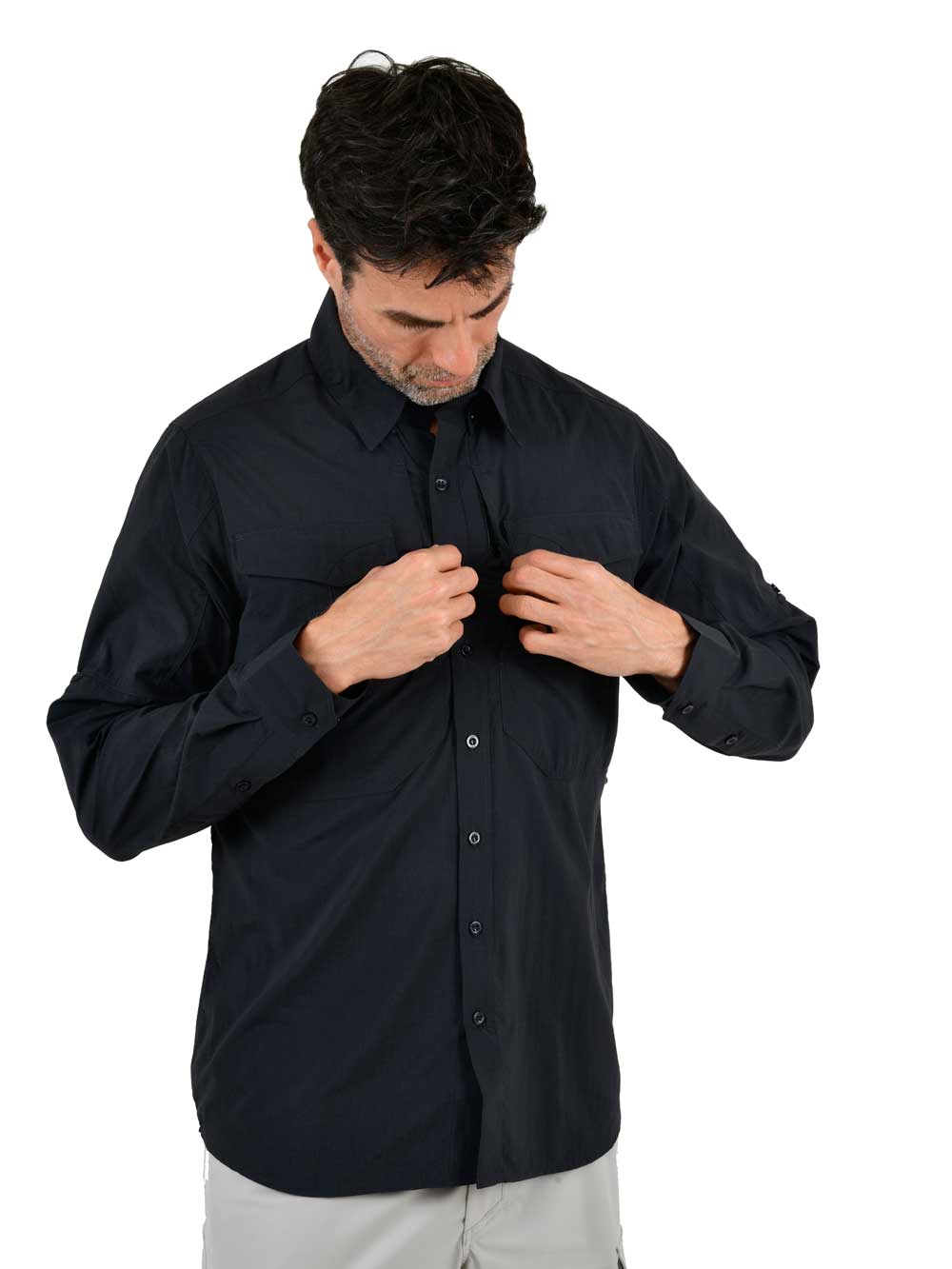 Kavron Cordura Teknik Gömlek - Siyah - Stafu Pro Series