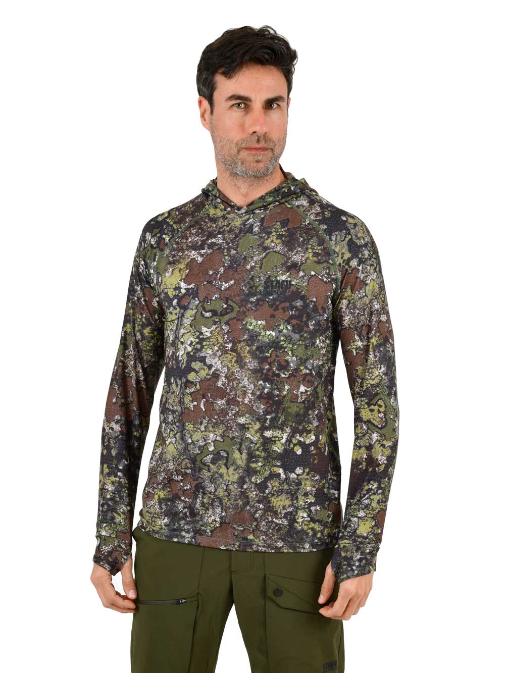 Khagan UV Korumalı Performans T-Shirt - Bushman Camo - Stafu Pro Series