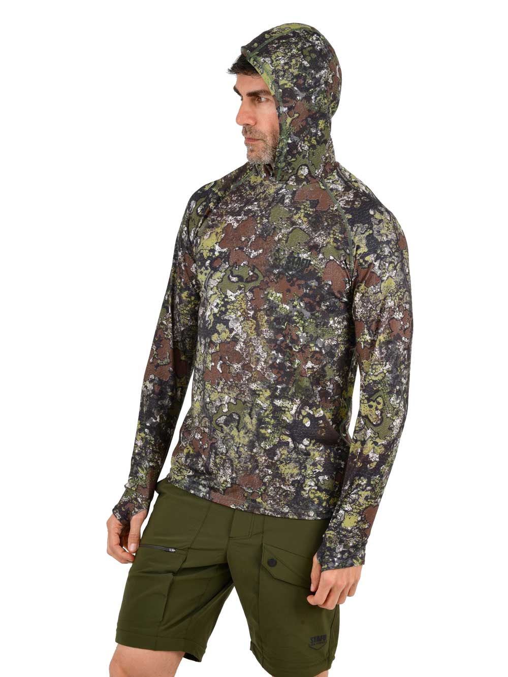Khagan UV Korumalı Performans T-Shirt - Bushman Camo - Stafu Pro Series